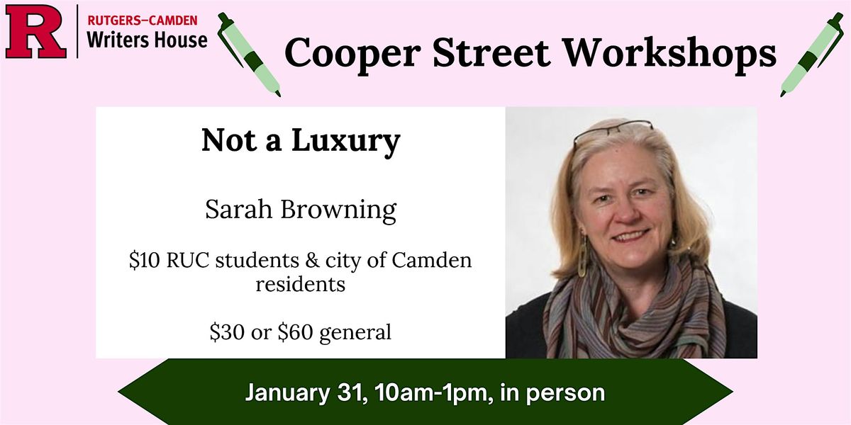 Cooper Street Workshop: Not a Luxury