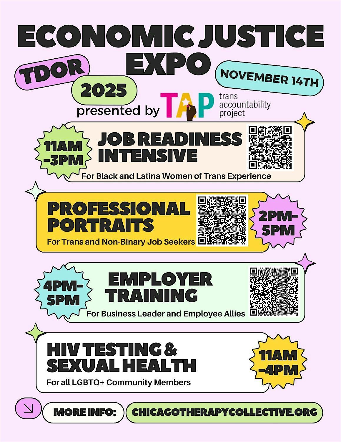TDOR 2025 ECONOMIC JUSTICE EXPO - Professional Portraits