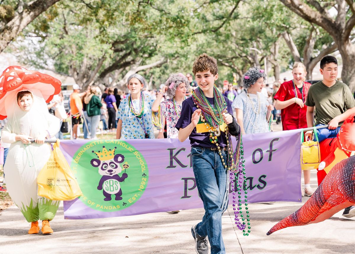 Krewe of Pandas Parade 2025 309 Funderburk Ave., Houma, LA, United