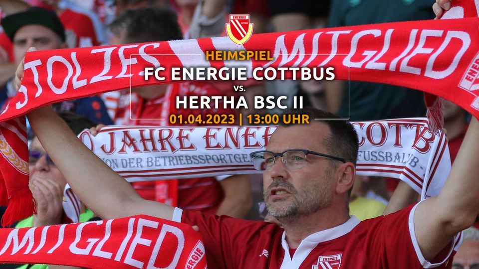 FC Energie Cottbus Vs. Hertha BSC II | Stadion Der Freundschaft ...