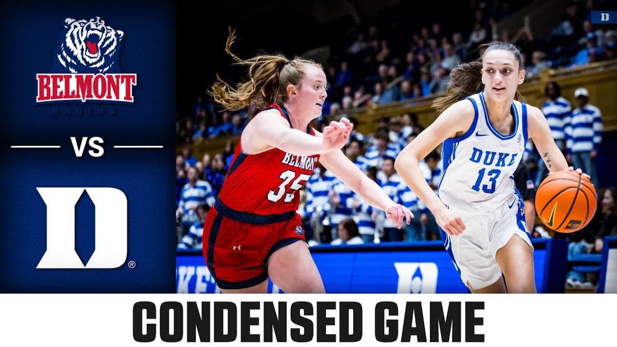 Belmont Bruins Women's Basketball vs. Duke Blue Devils