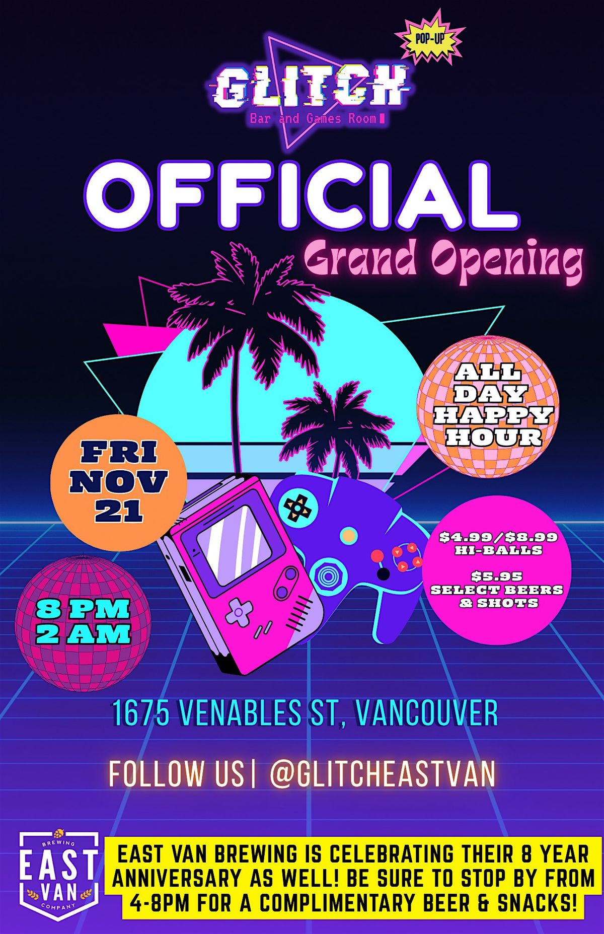 Glitch Pop-up Grand Opening