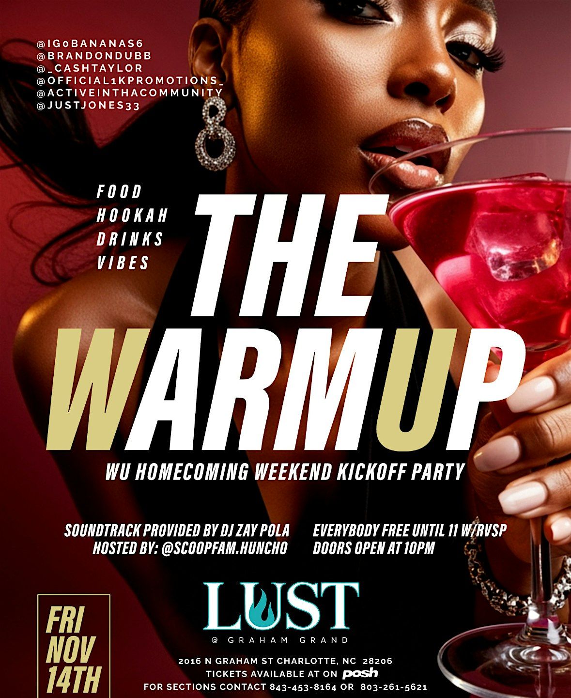 The warm up! Winthrop homecoming!