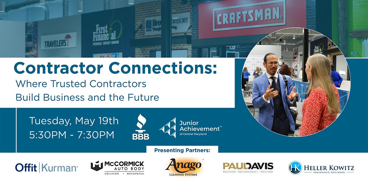 Contractor Connections: Evening Networking Event at Junior Achievement