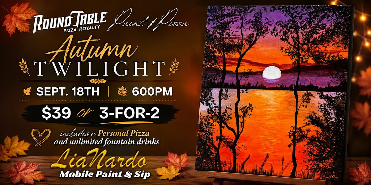 Paint & Pizza w/LiaNardo at Round Table Pizza at 7732 Limonite Ave ...
