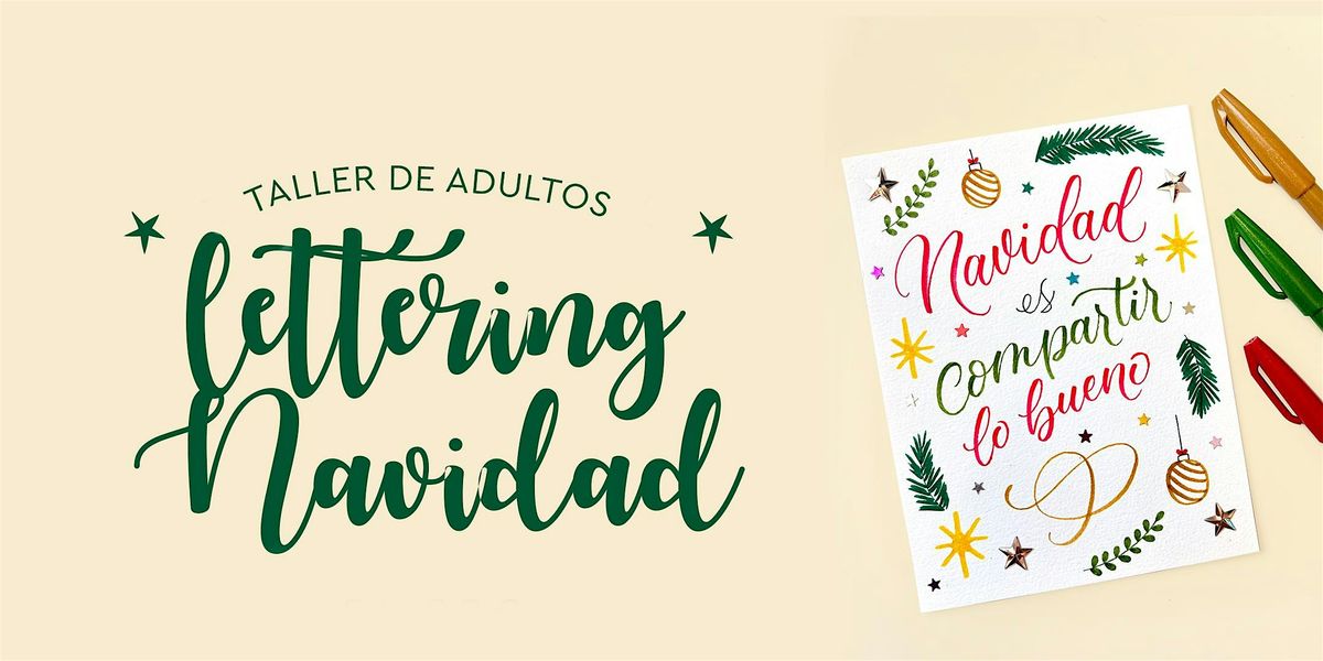 Taller de Lettering para adultos POSTALES DE NAVIDAD