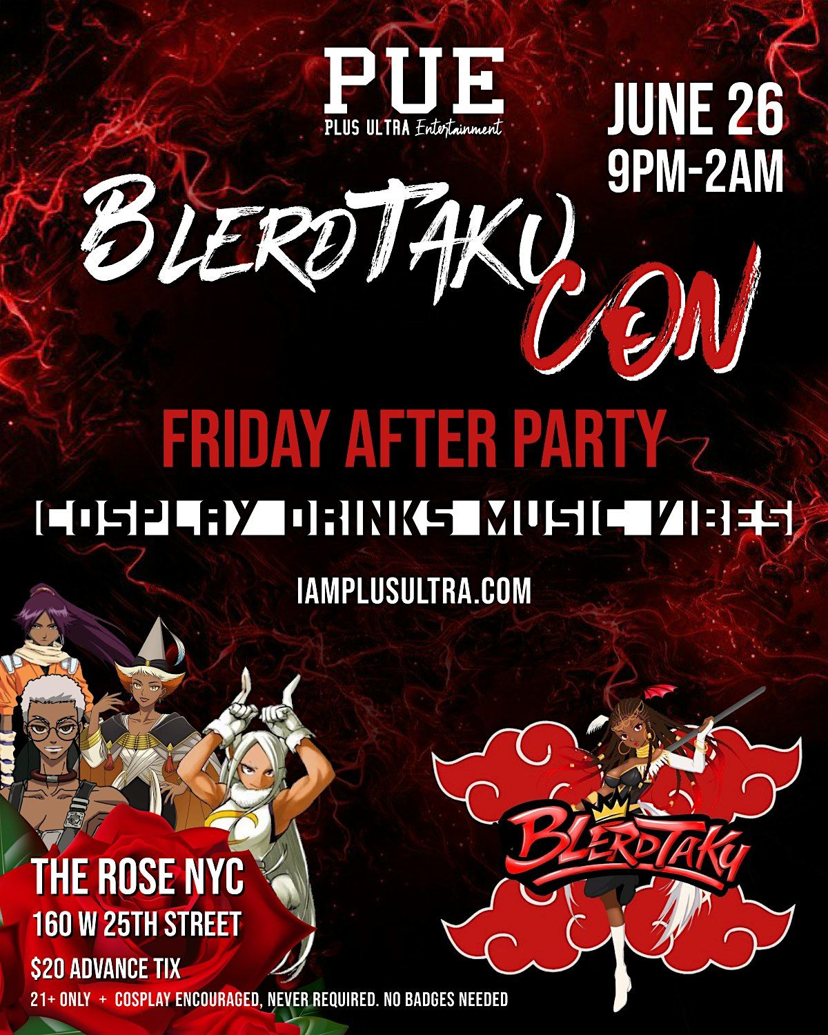 BlerdTaku Con NYC Friday After Party