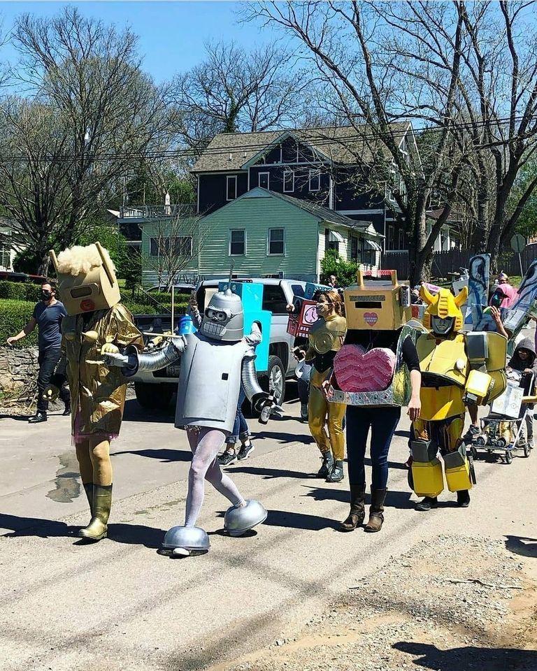 The annual Rock on to Electric Avenue Robot parade Electric Ave