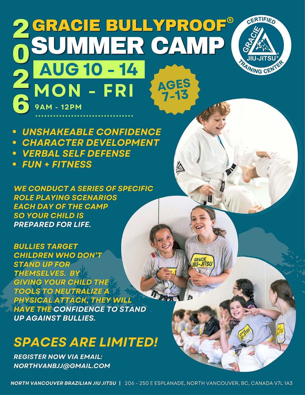 5-Day Kid's Bullyproof Summer Camp