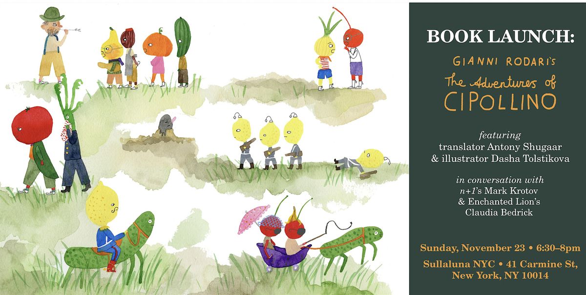 BOOK LAUNCH - GIANNI RODARI: The Adventures of Cipollino