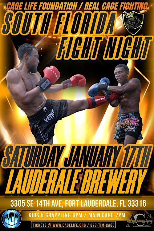 SOUTH FLORIDA FIGHT NIGHT - LAUDERALE BREWERY - JANUARY 17th 2025