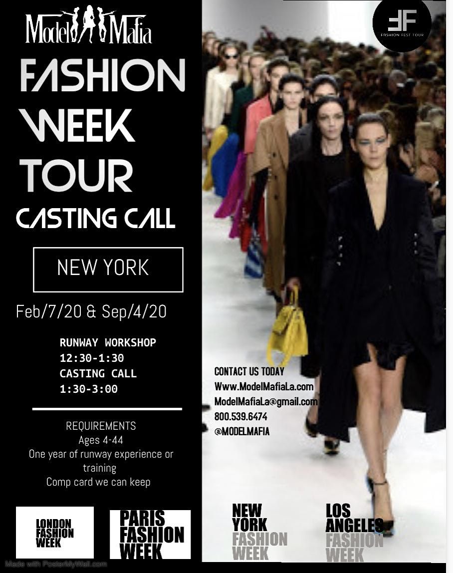 NEW YORK FASHION WEEK WORKSHOPS AND CASTING