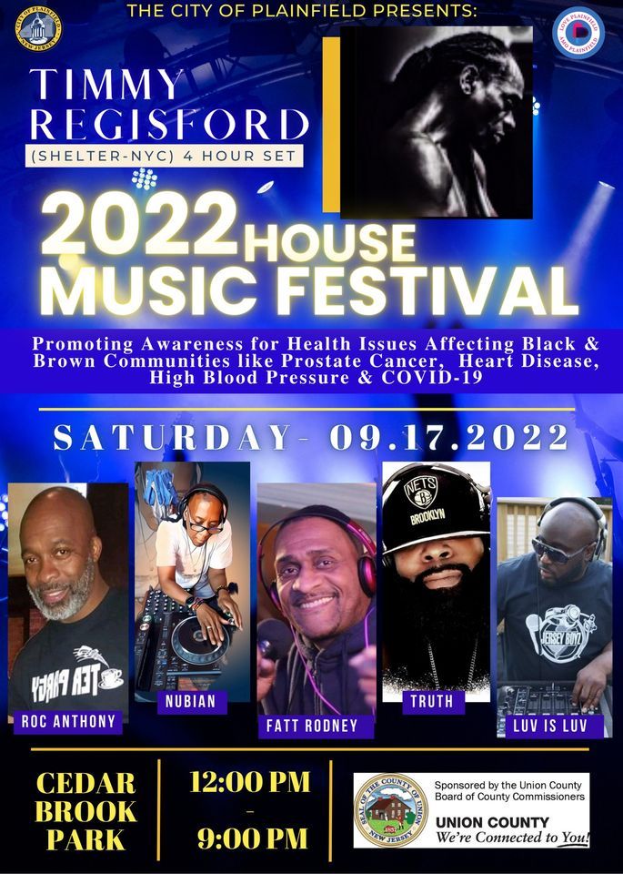 2022 House Music Festival | Cedar Brook Park, Plainfield, NJ | September  17, 2022