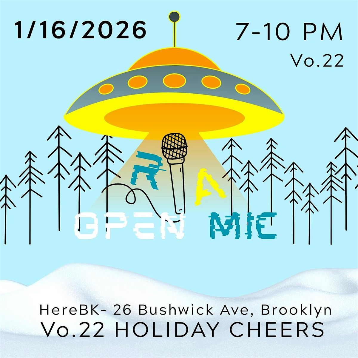 RA OPEN MIC's Vo.22 "Holiday Cheers"