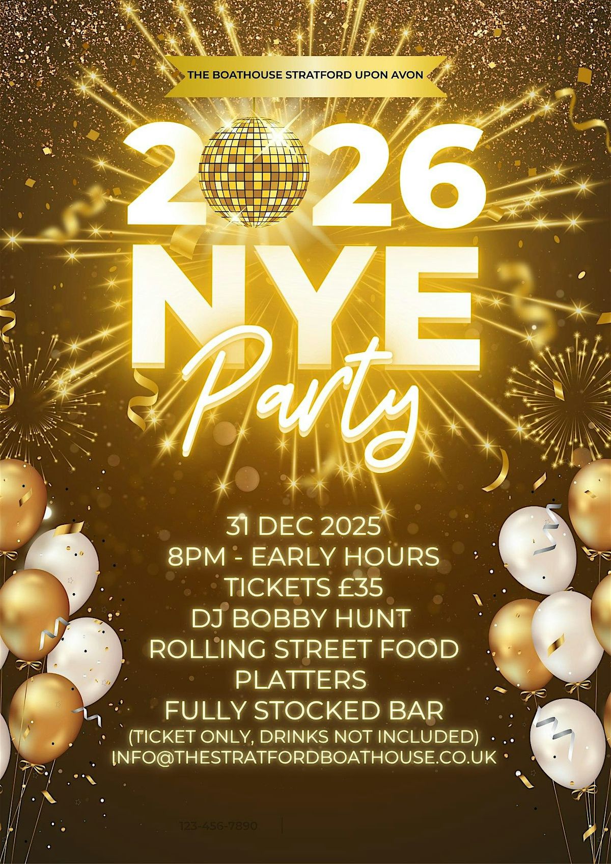 The Boathouse NYE 2026 Party