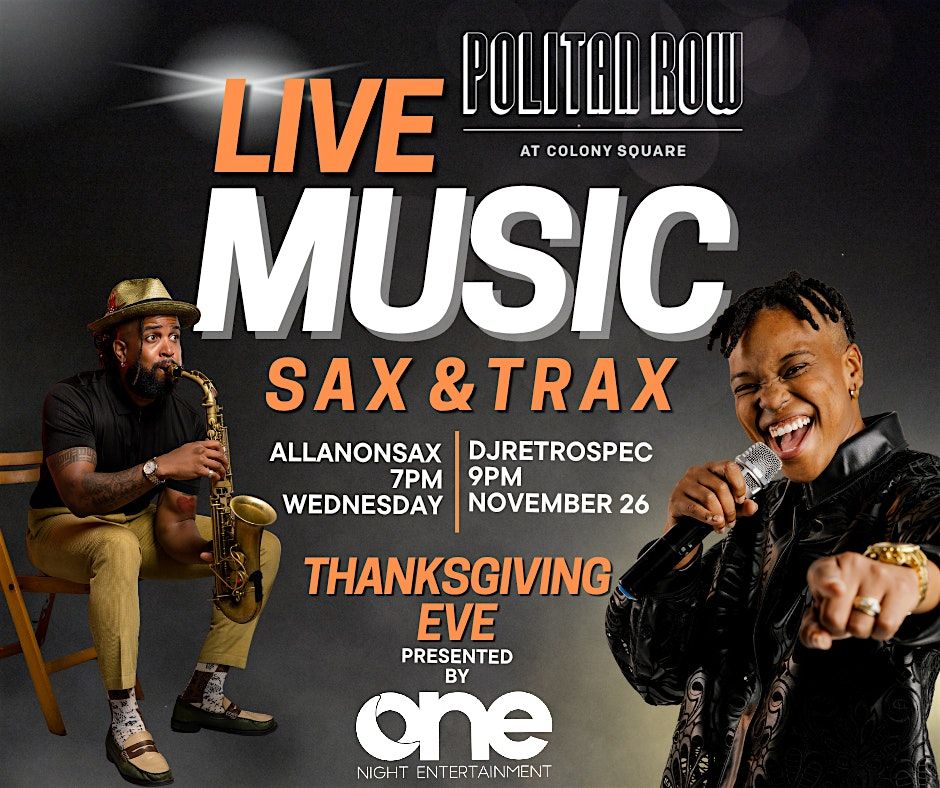Live Music: Sax & Trax [Saxophonist & DJ Set]