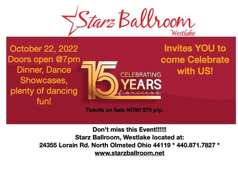 Starz Ballroom, Westlake 15 Year Anniversary Showcase! Starz Ballroom