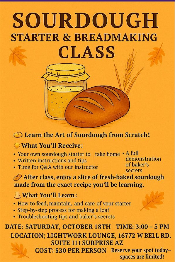 Beginning Sourdough Class with Sue B