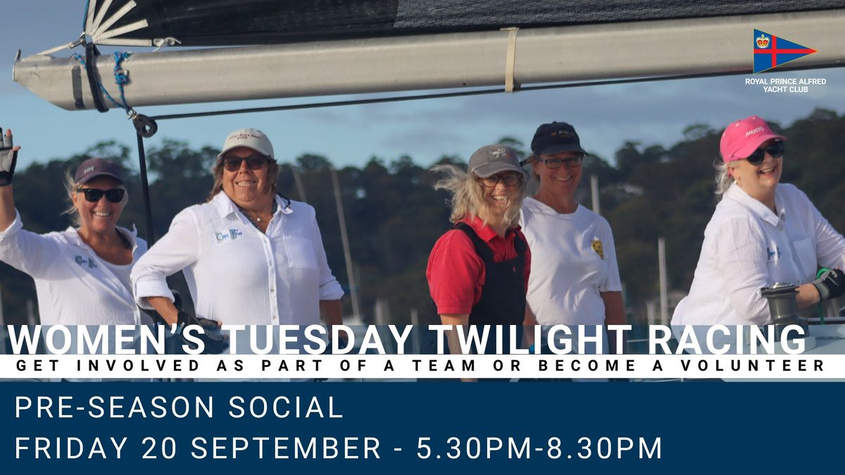 Women's Twilight Sailing Pre-Season Social