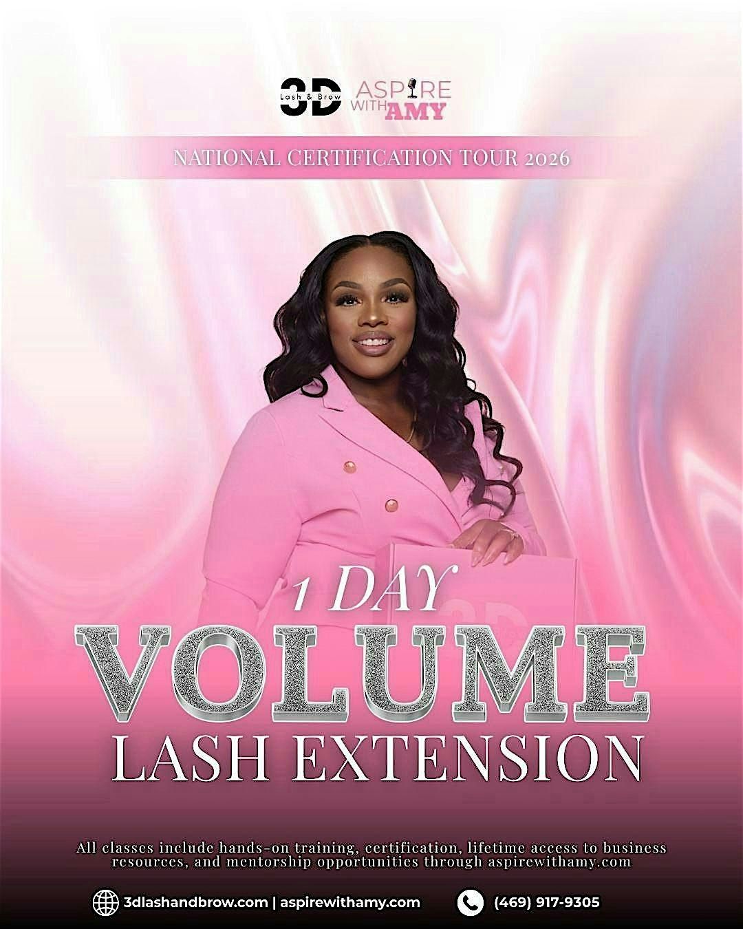 VOLUME LASH EXTENSIONS CERTIFICATION \u2013 CHICAGO, IL( JUNE 17, 2026)