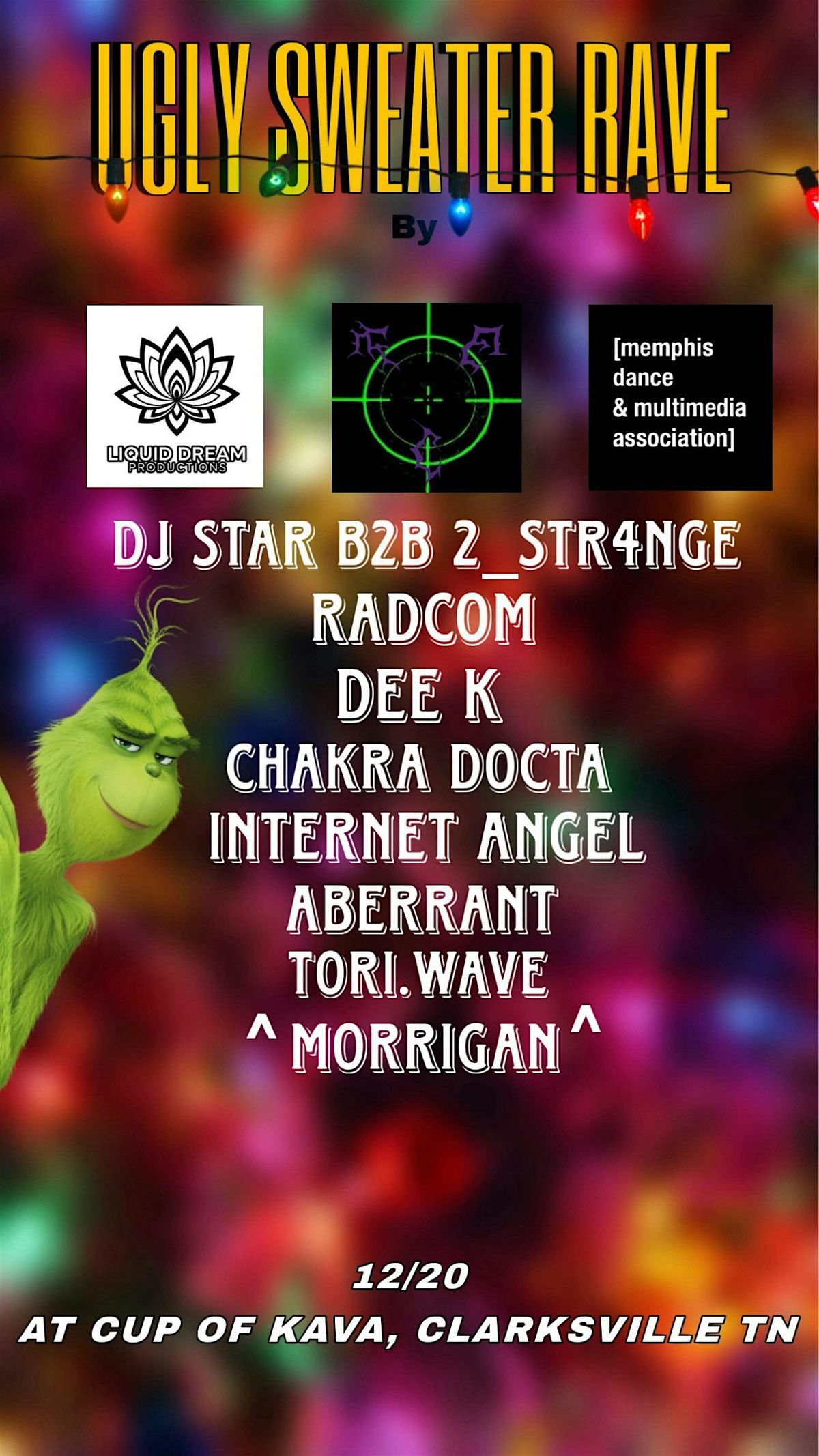 Ugly Sweater Rave w\/ DJ STAR, TORI.WAVE, ABERRANT, & MORE