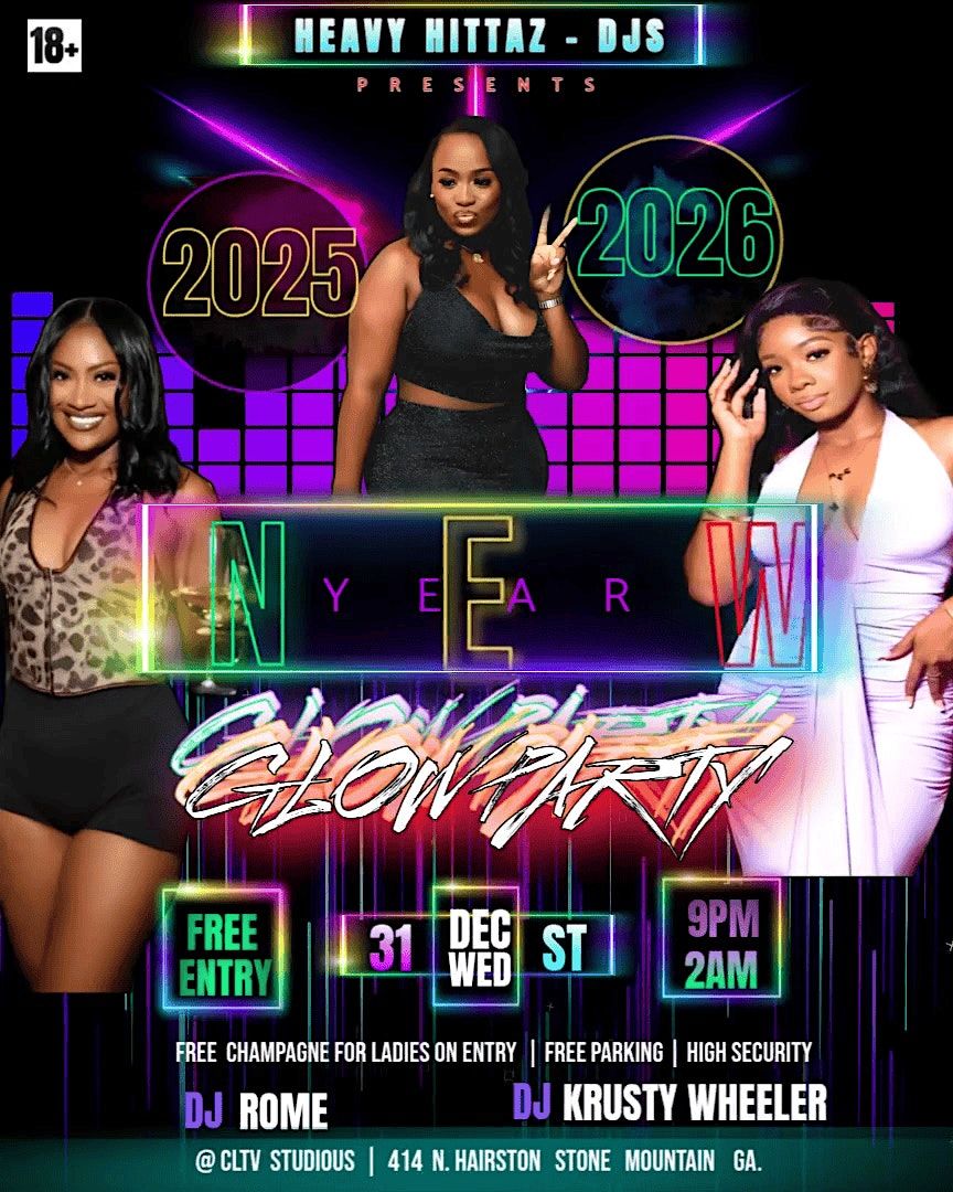 HEAVY HITTAZ-DJS NYE GLOW PARTY
