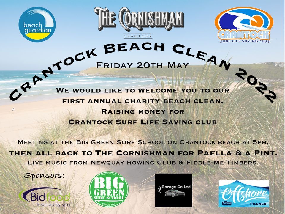 Crantock Charity Beach Clean | Crantock Beach, Newquay, EN | May 20, 2022