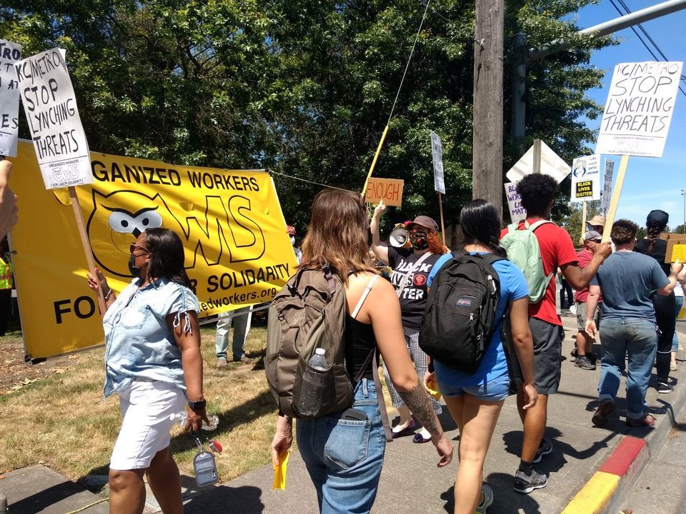 OWLS meeting Seattle city workers protest insulting offer of 1 COLA