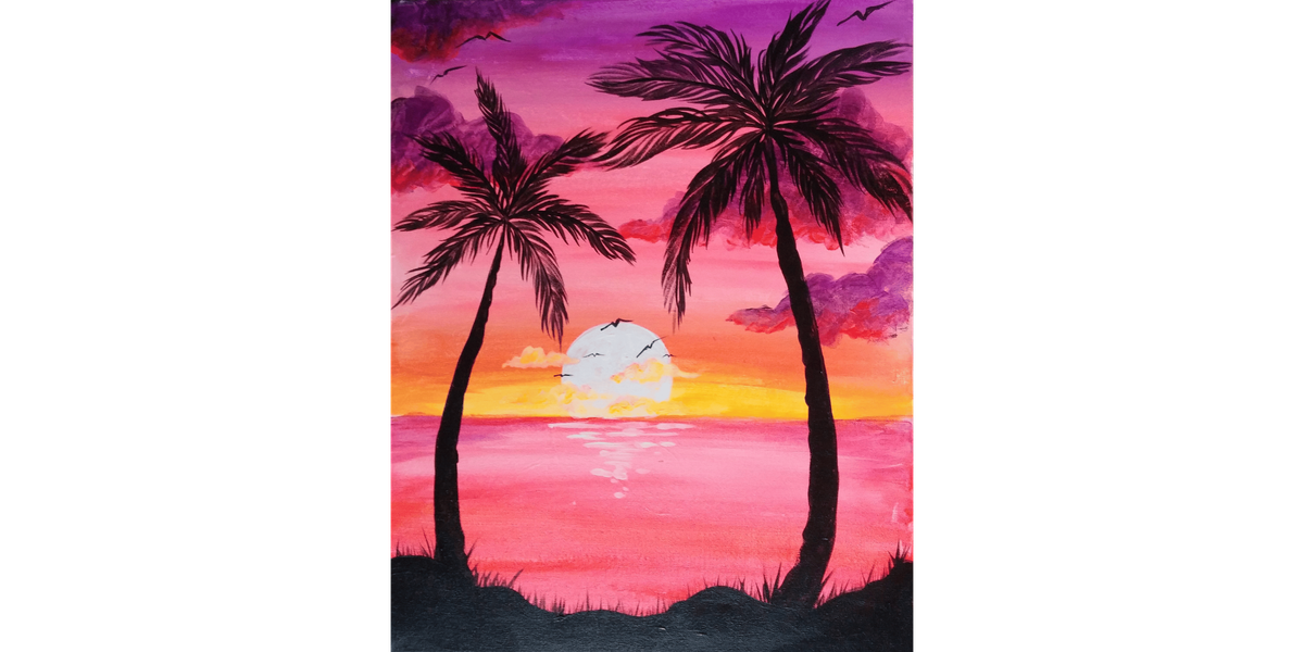 Sunset Palms - Paint and Sip in Tyler | Classpop!\u2122