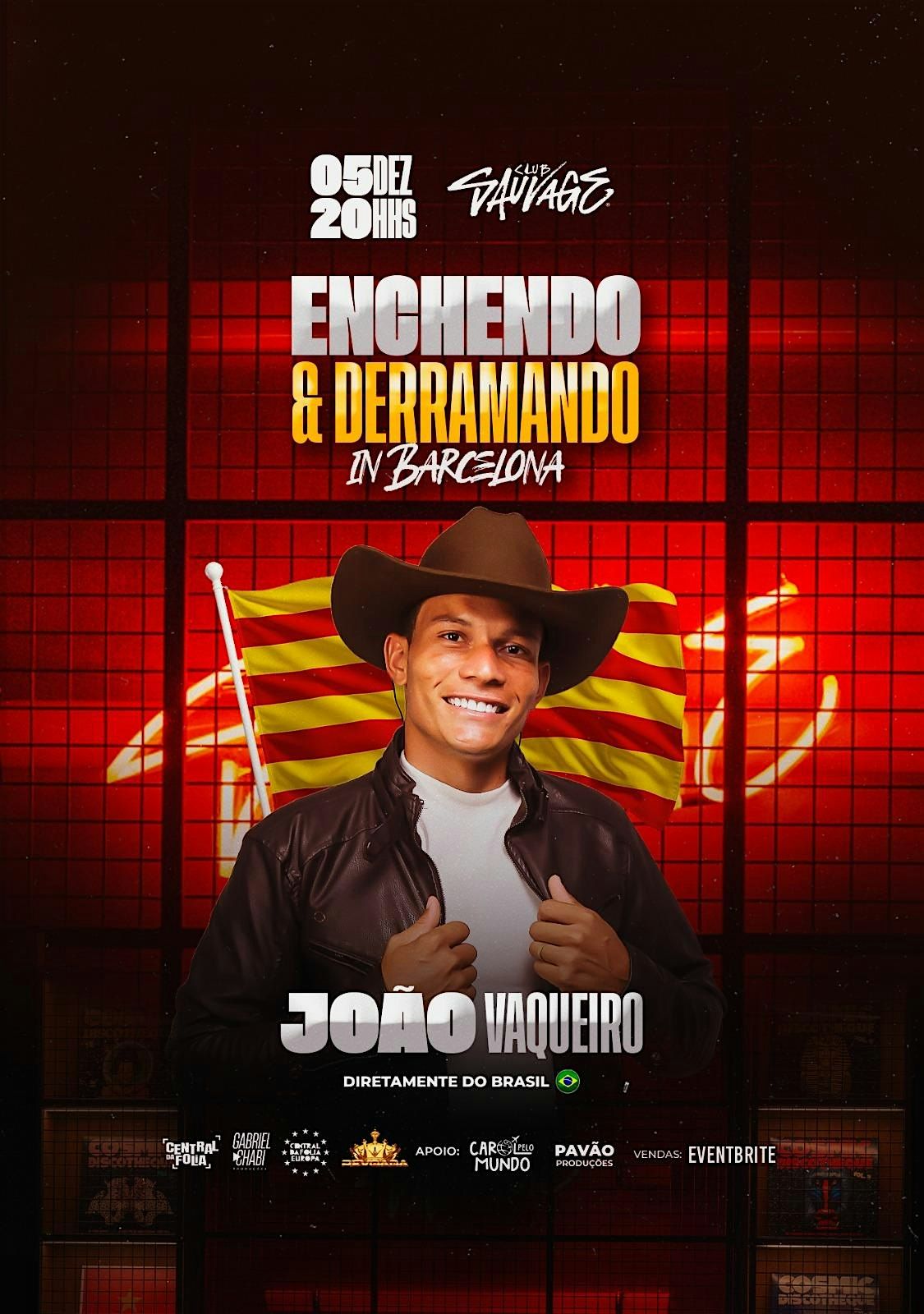 ENCHENDO E DERRAMANDO IN BARCELONA - JO\u00c3O VAQUEIRO EM BARCELONA