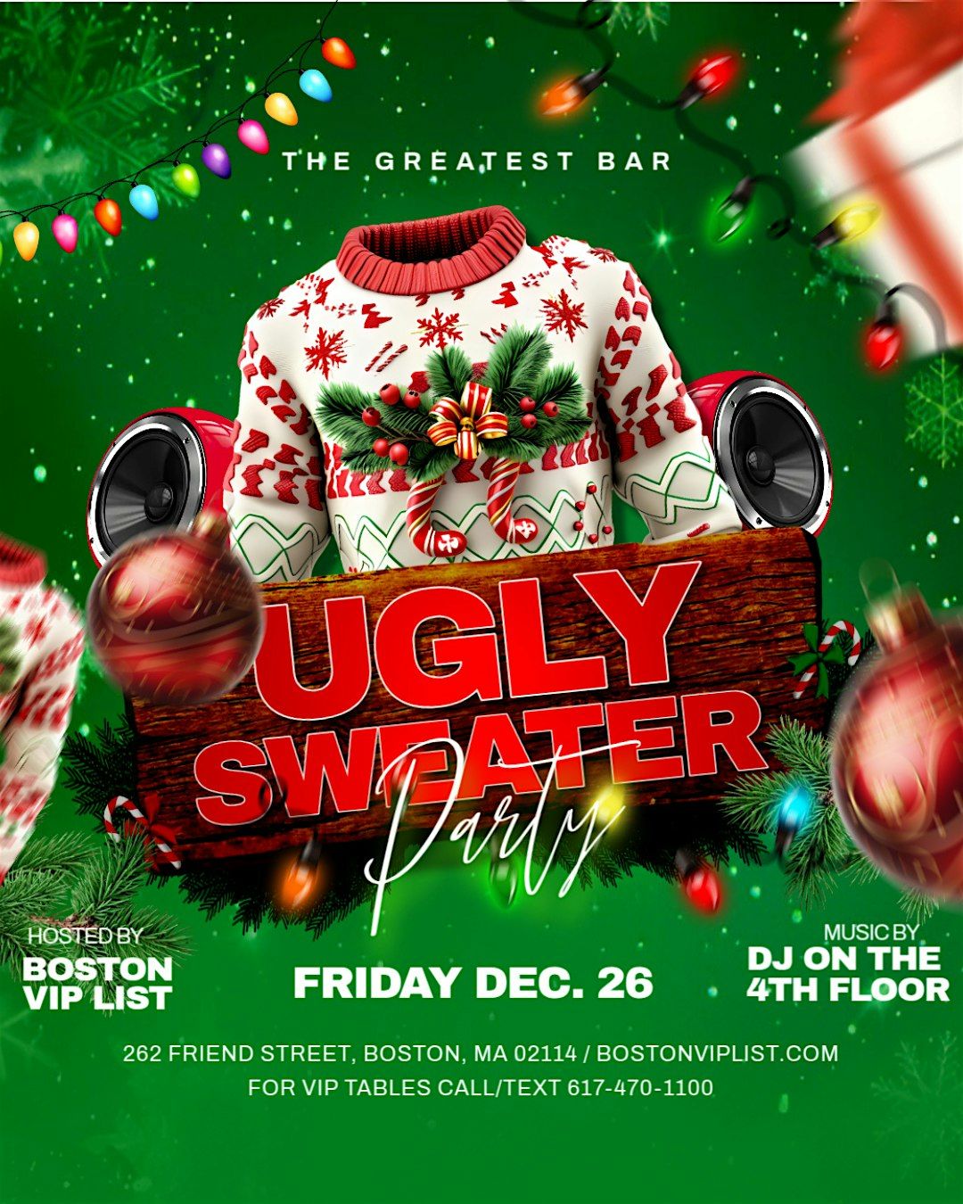Ugliest Sweater Party @ The Greatest Bar