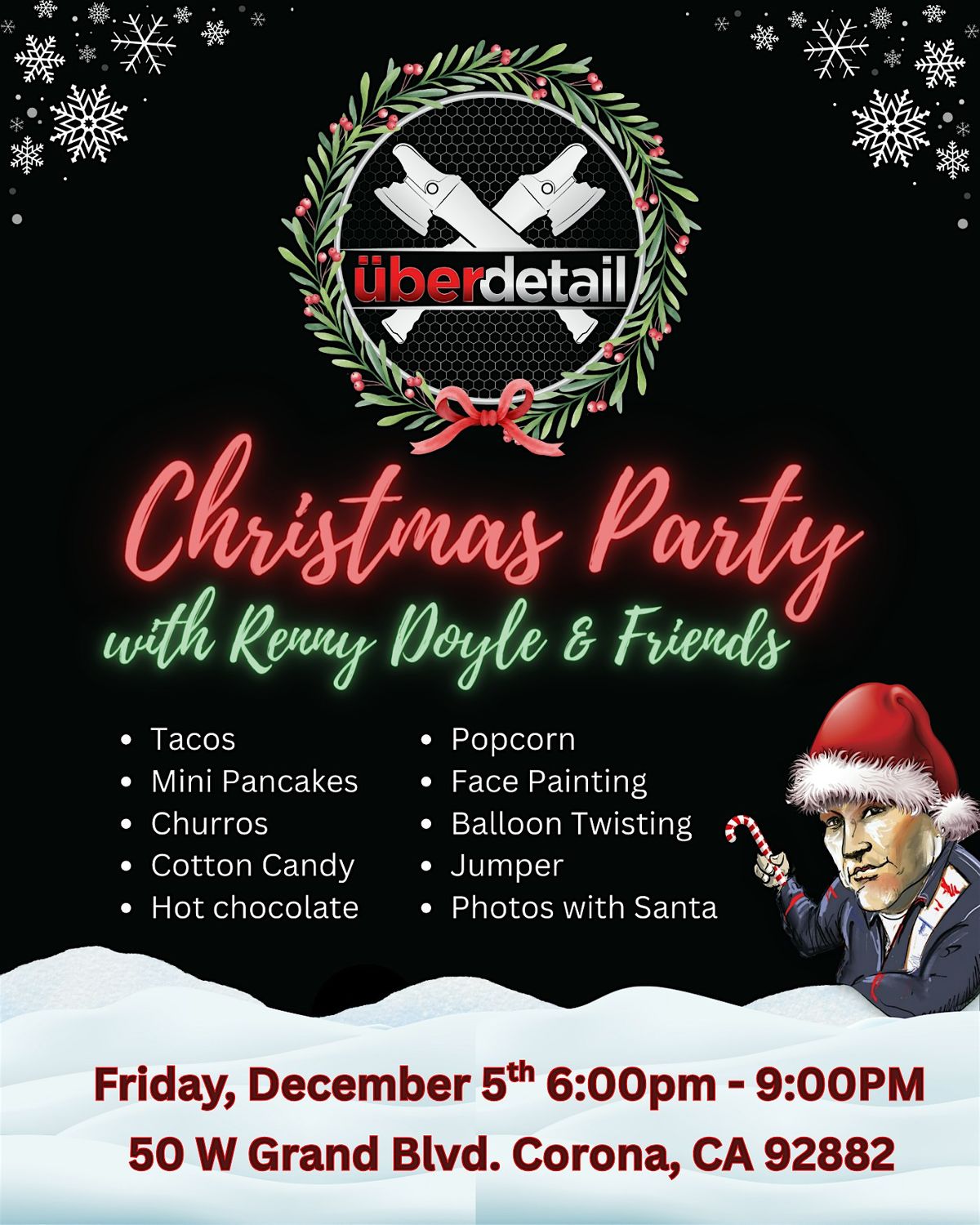 Uber Detail Christmas Party with Renny Doyle and Friends