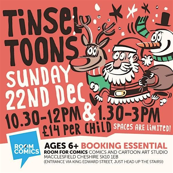 Festive FUNNiES! A very FESTiVE cartoon-art workshop (6+) Morning session