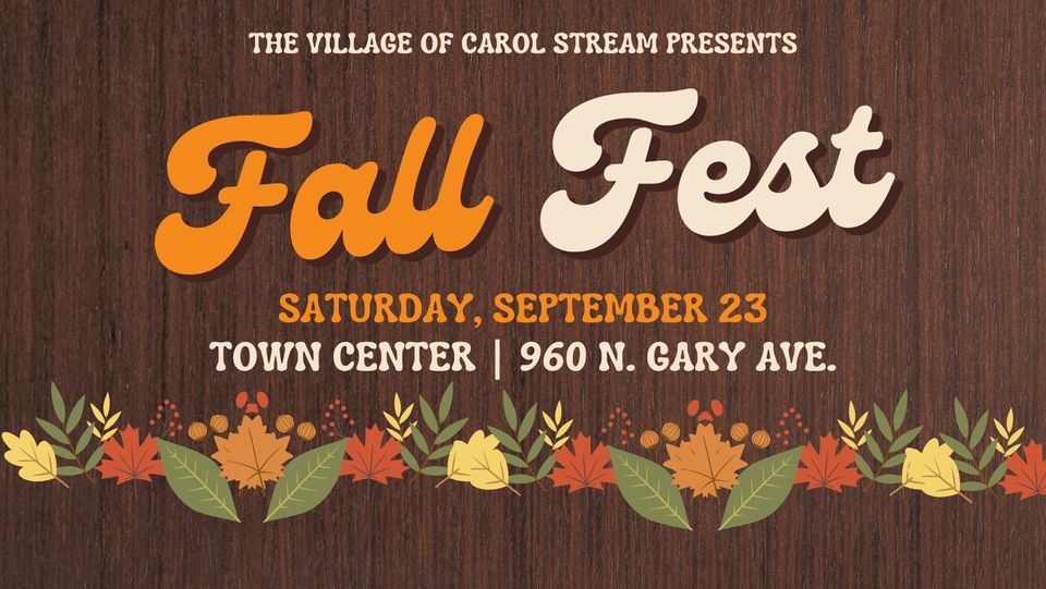 Carol Stream Fall Fest Ross Ferraro Town Center (Fountain!), Wheaton