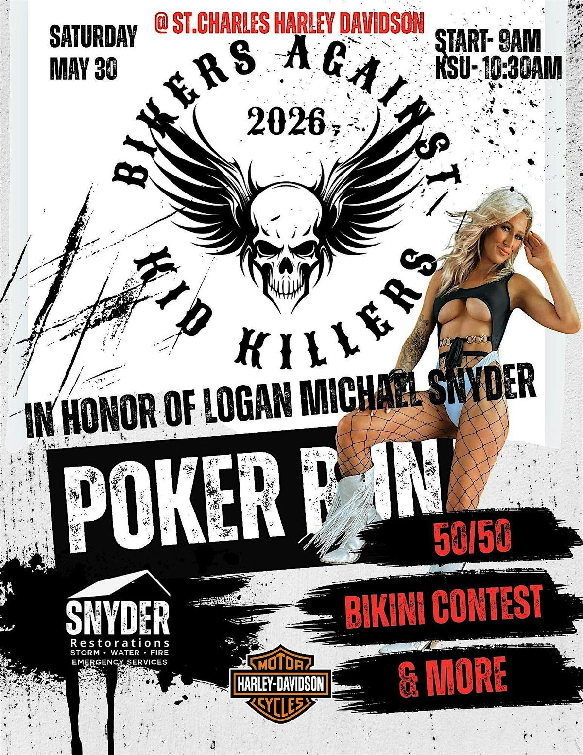 Bikers Against Kid Killers Poker Run