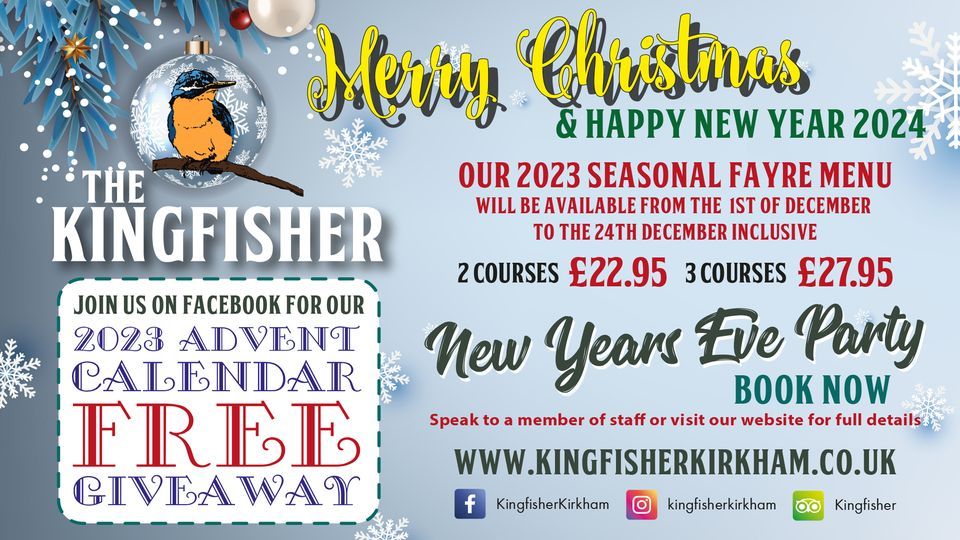 Christmas 2023 The Kingfisher, Barton, EN December 1, 2023