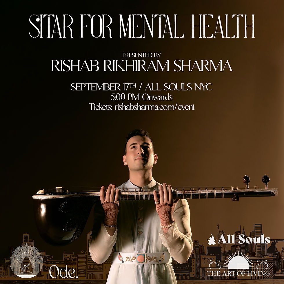 Rishab Sharma - Sitar for Mental Health Experience at Meridian Hall - Toronto