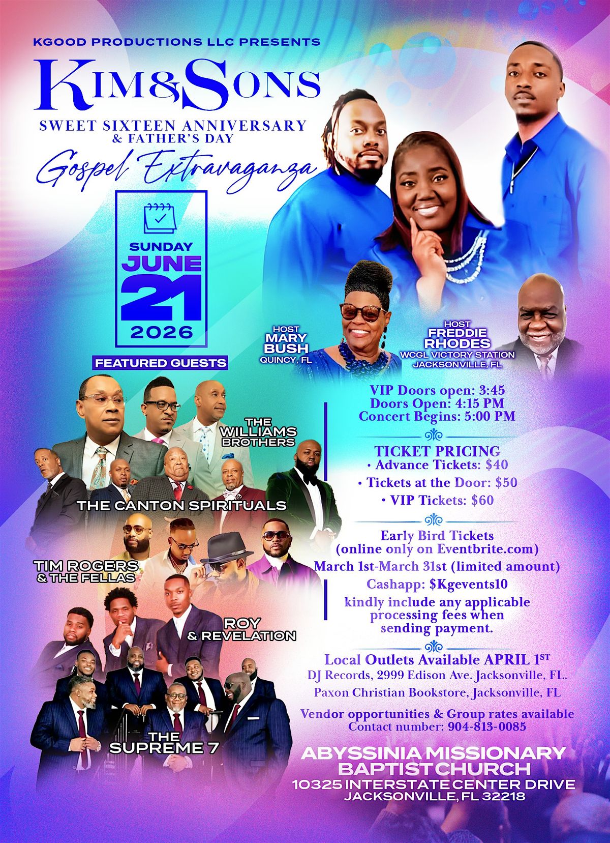 Kim & Sons Sweet Sixteen Anniversary & Father's Day Extravaganza