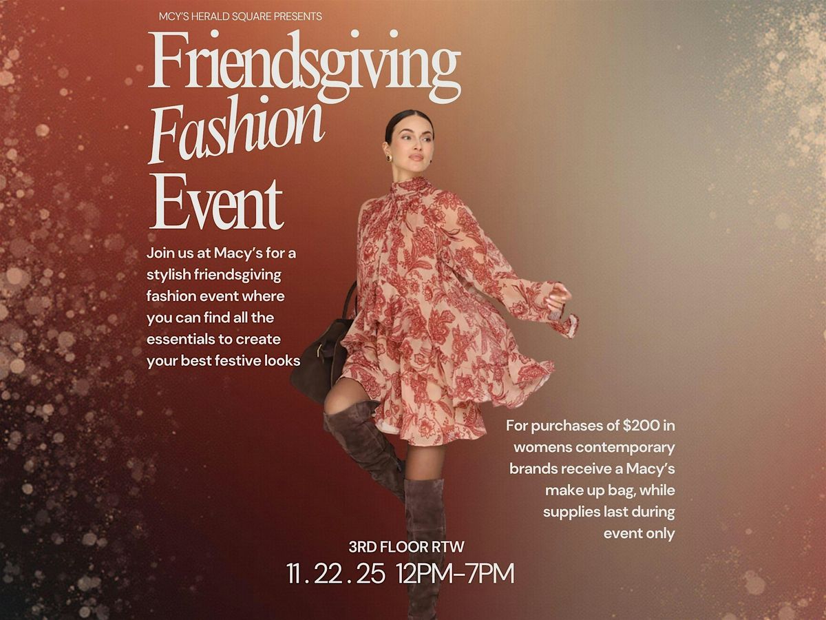 Friendsgiving Fashion Event