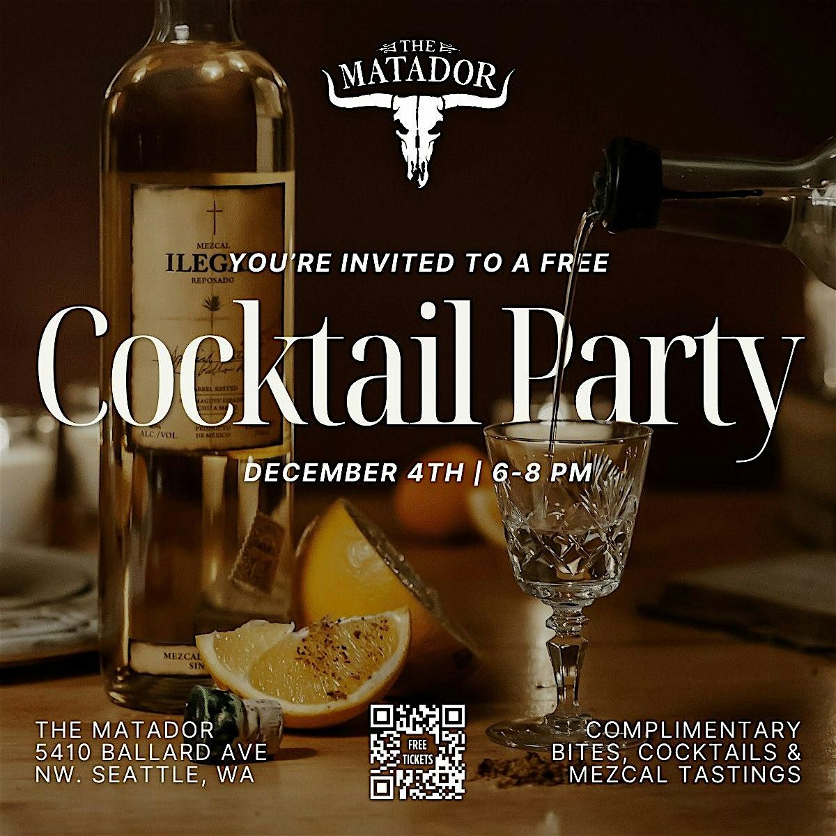 Free Cocktail Party at The Matador Ballard