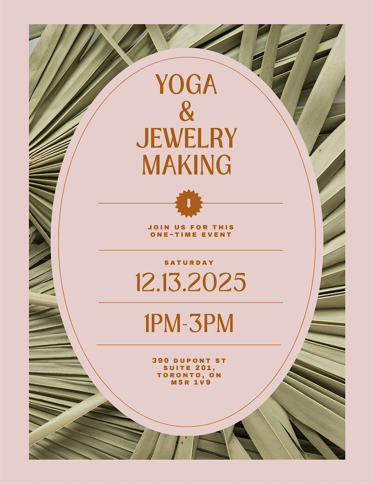 Yoga and Jewelry Making Workshop