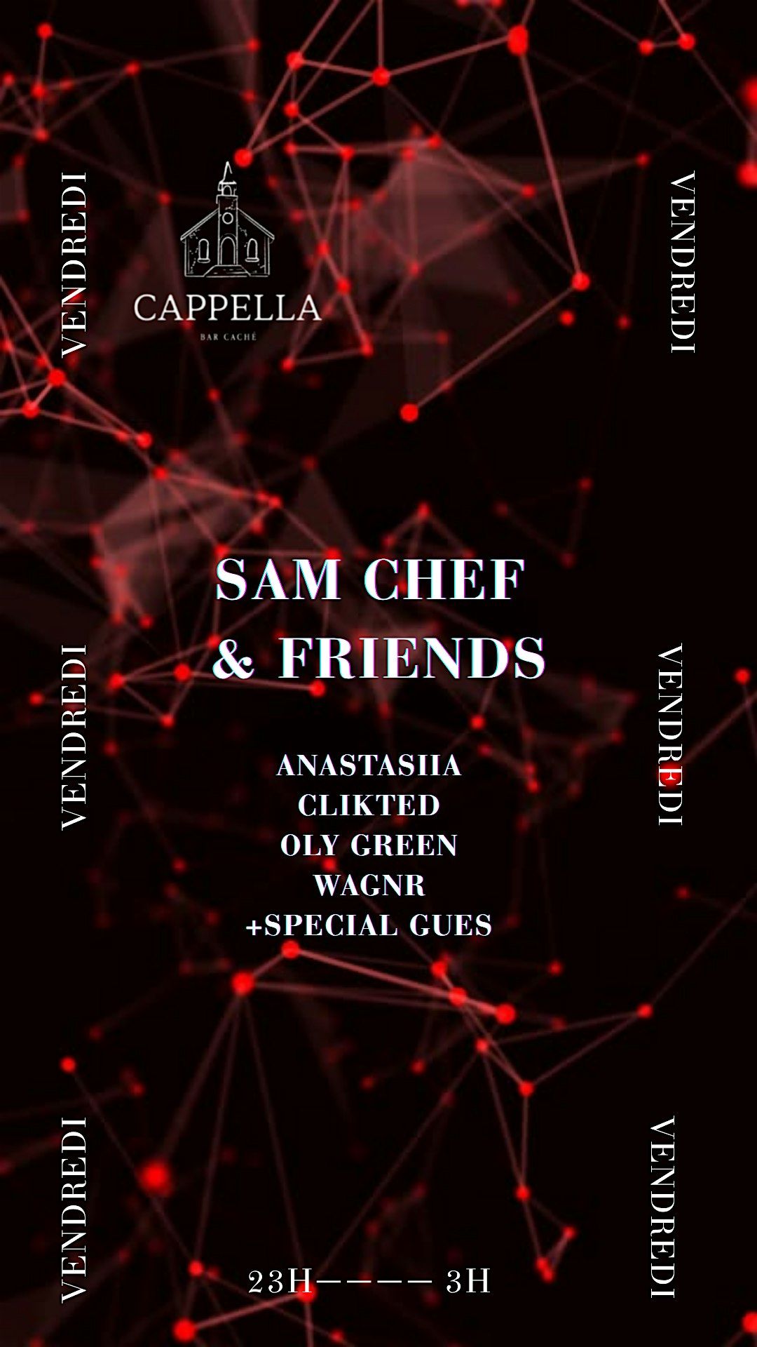 Sam Chef & Friends @ Cappella bar cach\u00e9