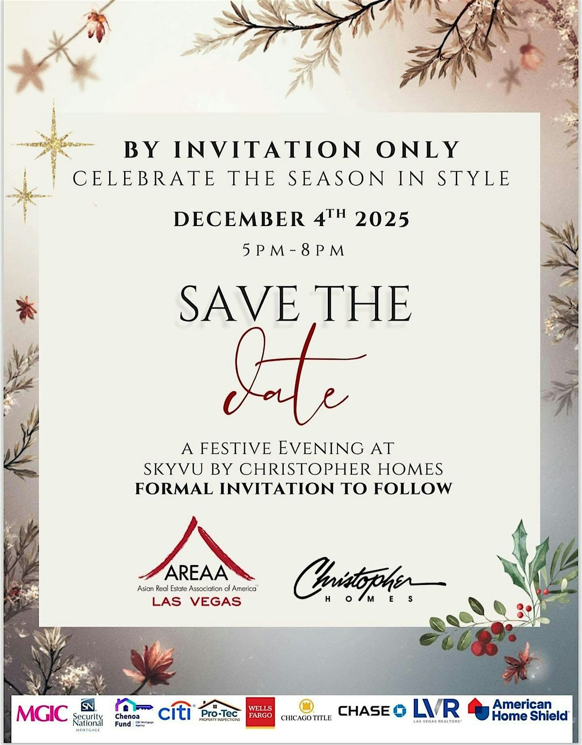 AREAA Las Vegas Board & Sponsor Appreciation Holiday Party