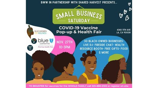 Small Business Saturday COVID-19 Pop Up & Health Fair