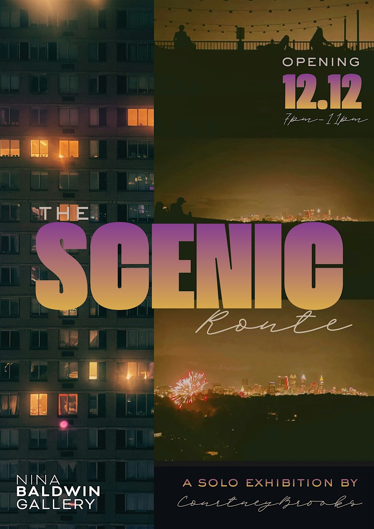 The Scenic Route , a solo exhibition by Courtney Brooks