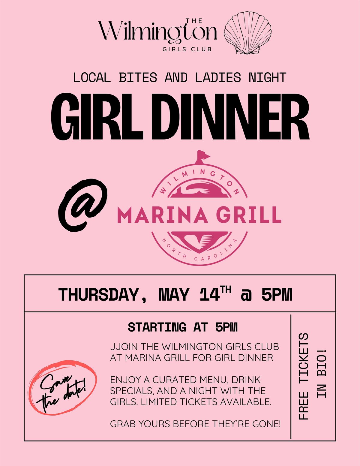 The Wilmington Girls Club: Girl Dinner at Marina Grill