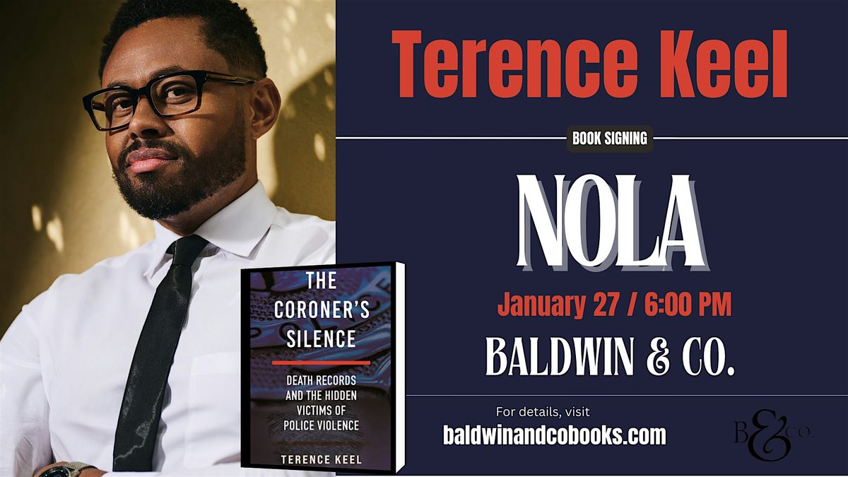 Terence Keel Author Talk and Book Signing