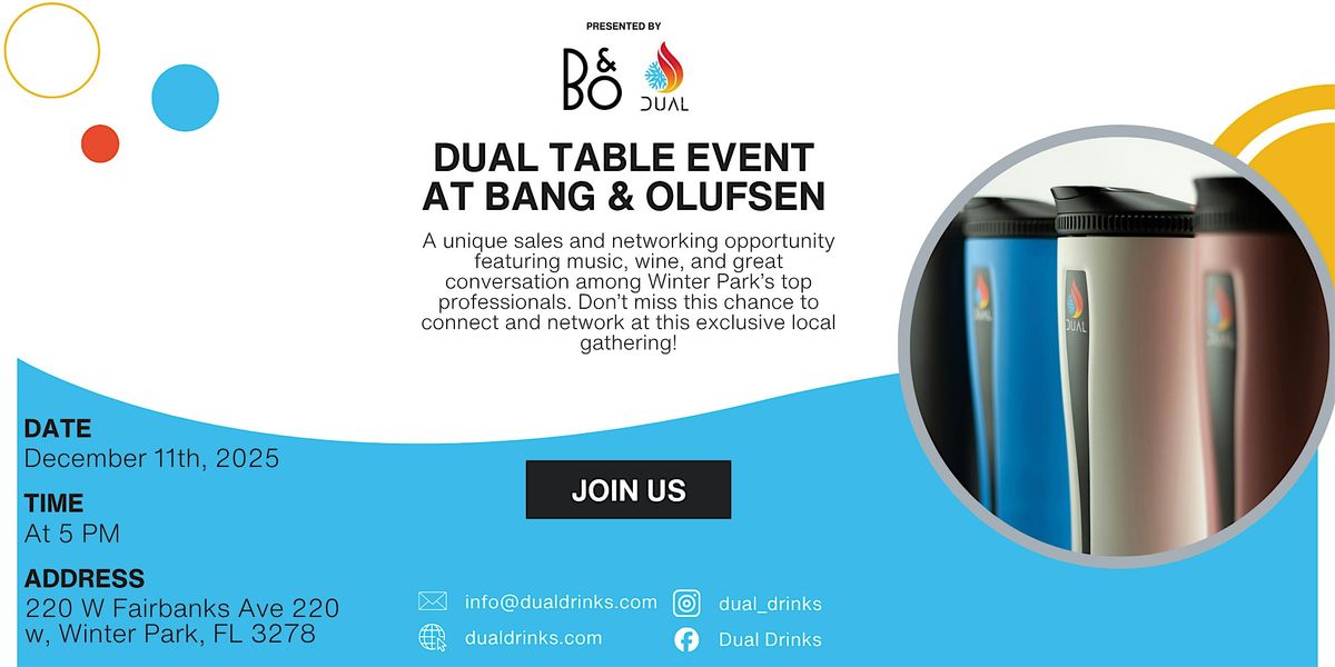 Dual Table Event at Bang & Olufsen