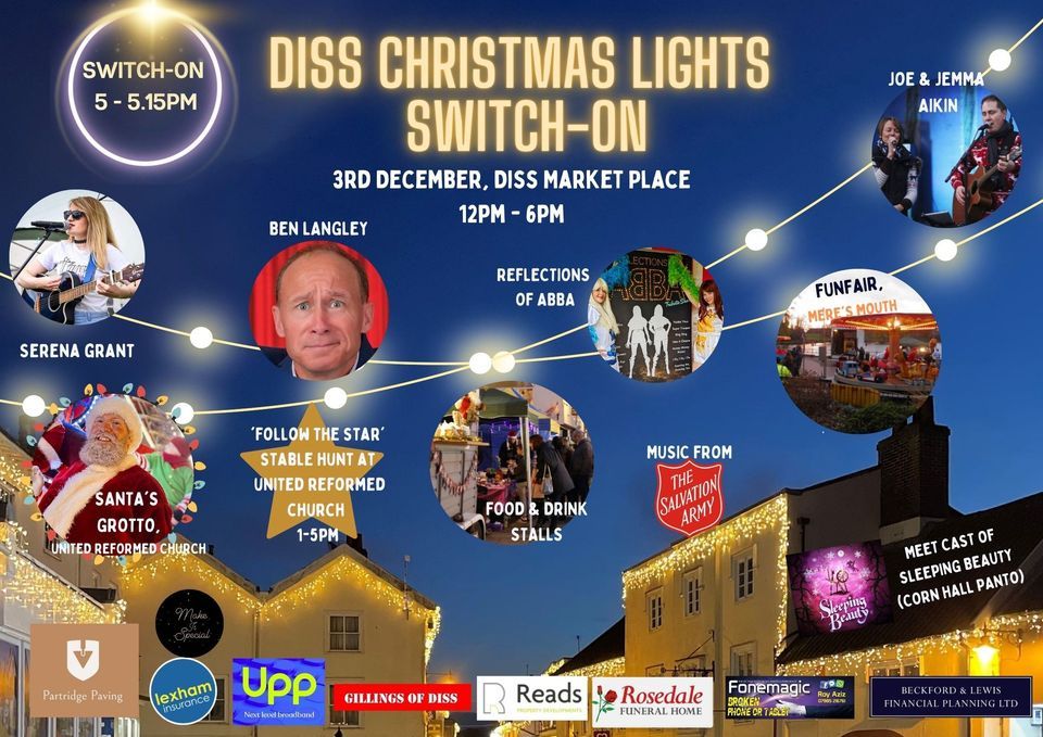 Diss Christmas Lights SwitchOn 2022 Market Place, Diss, Hethersett