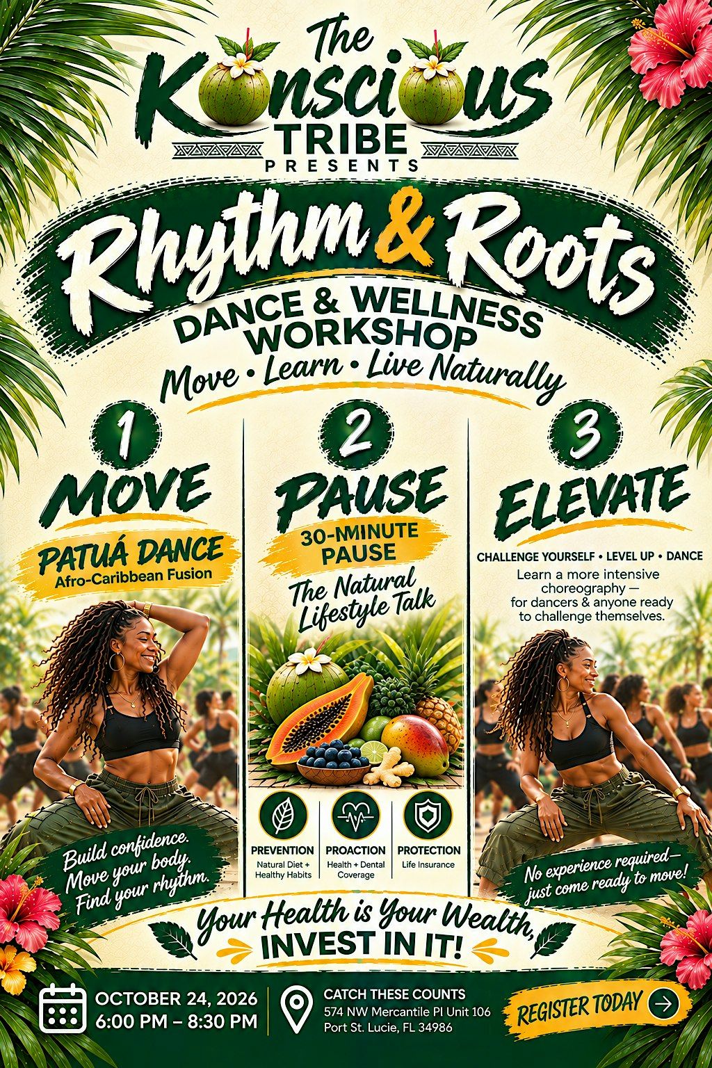 Rhythm & Roots — Dance & Wellness Workshop at Catch These Counts Studio ...